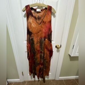 Tie-Dye Sleeveless Romper